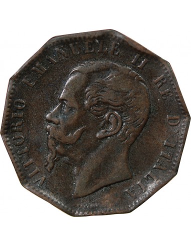 Italie Victor Emmanuel II 20 centesimi Bronze 1867 T Turin