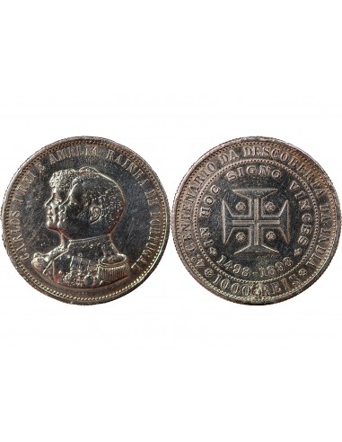 Portugal Carlos Ier 1000 reis Argent 1898 Lisbonne
