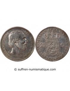 Pays-Bas Guillaume III des Pays-Bas 2,5 gulden Argent 1871 Utrecht