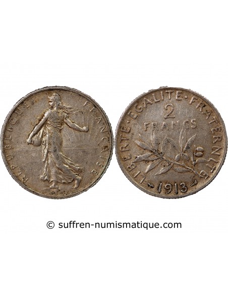 SEMEUSE - 2 FRANCS ARGENT 1913