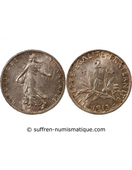 SEMEUSE - 2 FRANCS ARGENT 1913