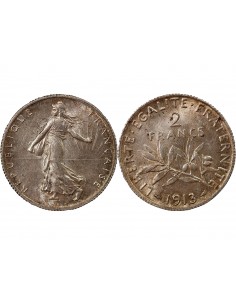 SEMEUSE - 2 FRANCS ARGENT 1913 2