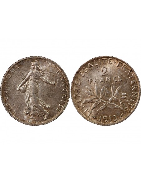 SEMEUSE - 2 FRANCS ARGENT 1913
