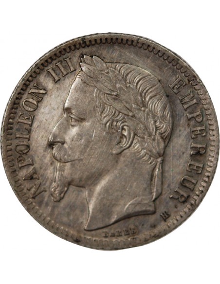 Napoléon III 1 franc Argent 1866 BB Strasbourg