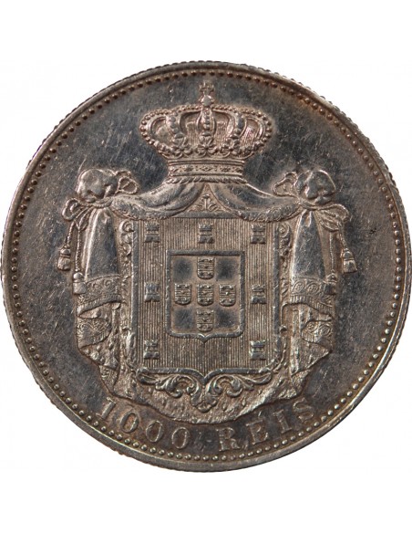 Portugal Carlos Ier 1000 reis Argent 1899 Lisbonne