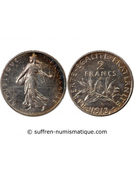 SEMEUSE - 2 FRANCS ARGENT 1913