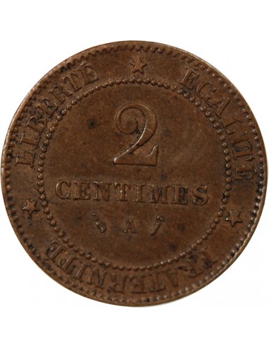 2 Centimes Bronze 1885 A Paris