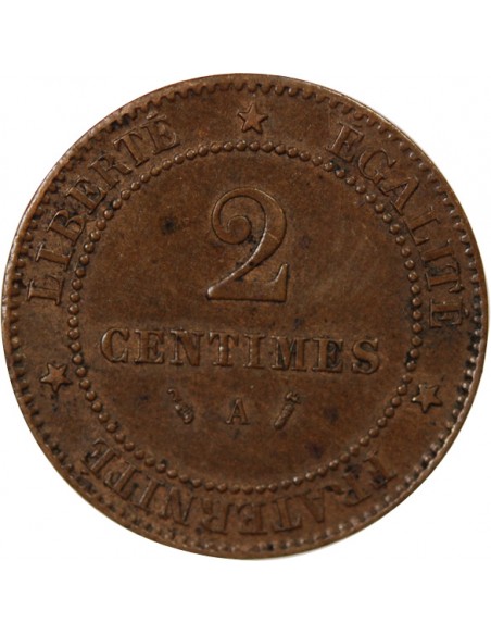2 Centimes Bronze 1885 A Paris