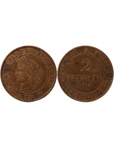 2 Centimes Bronze 1885 A Paris 2