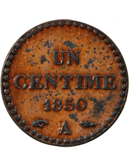 1 centime Bronze 1850 A Paris