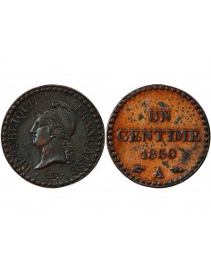 1 centime Bronze 1850 A Paris 2