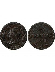 1 centime Bronze 1849 A Paris 2