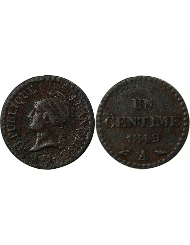 1 centime Bronze 1849 A Paris
