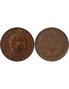 Portugal Carlos Ier 20 Reis Bronze 1892 Lisbonne 2
