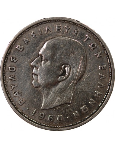 Grèce Paul Ier de Grèce 20 drachmai Argent 1960 Londres