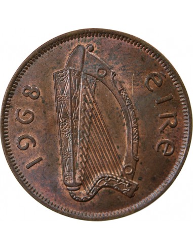 Irlande 1/2 penny Bronze 1968 Londres