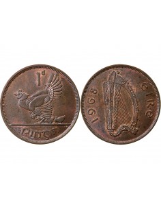Irlande 1/2 Penny Bronze 1968 Londres 2