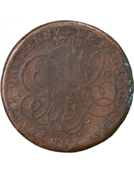 Grande Bretagne 1 jeton Cuivre 1788