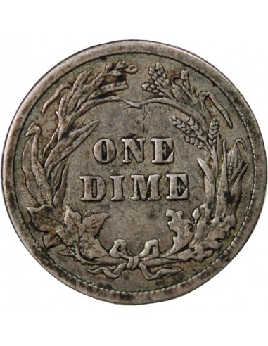 USA 10 cents Argent 1907 Philadelphie