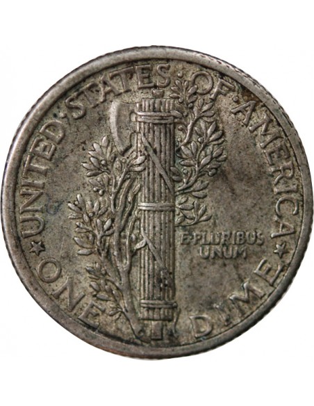 USA 10 Cents Argent 1917 Philadelphie