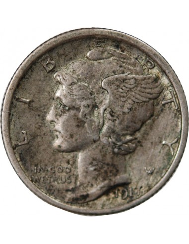 USA 10 Cents Argent 1917 Philadelphie