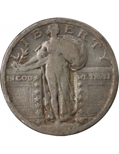 ETATS UNIS - 1/4 DOLLAR ARGENT "Standing Liberty Quarter" 1930 PHILADELPHIE
