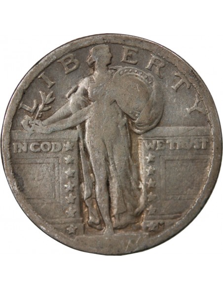 ETATS UNIS - 1/4 DOLLAR ARGENT "Standing Liberty Quarter" 1930 PHILADELPHIE