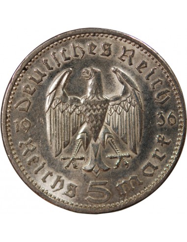Allemagne 5 mark Argent 1936 A Berlin