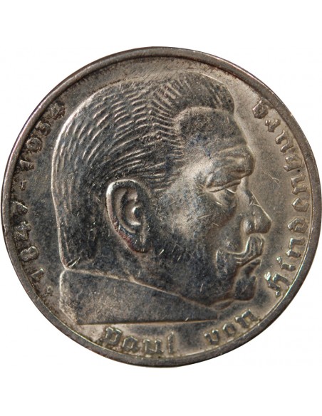 Allemagne 5 mark Argent 1936 A Berlin