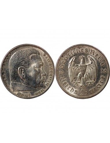 Allemagne 5 mark Argent 1936 A Berlin