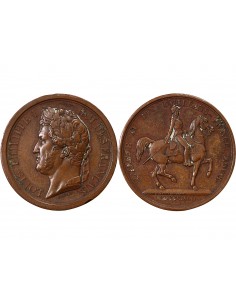 Louis-Philippe Ier Médaille Cuivre 1842 2