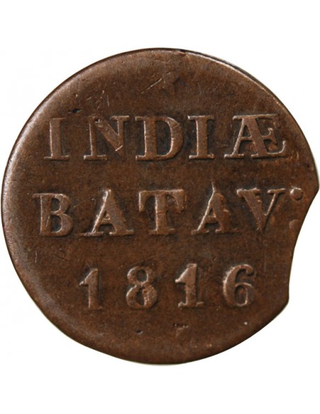 Indonésie Guillaume Ier de Prusse 1 duit Cuivre 1816 Sumatra