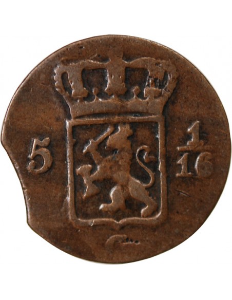 Indonésie Guillaume Ier de Prusse 1 duit Cuivre 1816 Sumatra