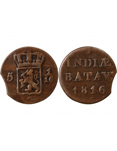 Indonésie Guillaume Ier de Prusse 1 duit Cuivre 1816 Sumatra