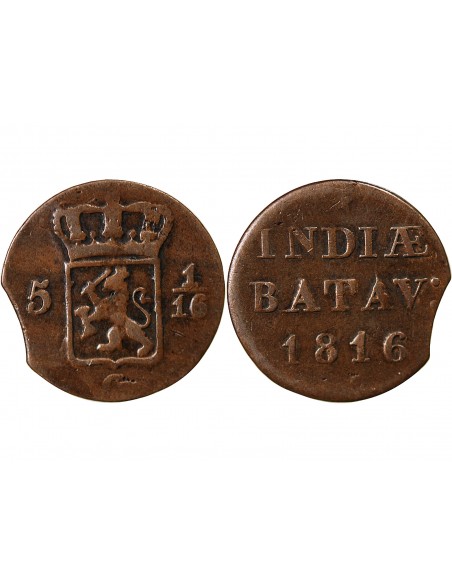 Indonésie Guillaume Ier de Prusse 1 duit Cuivre 1816 Sumatra