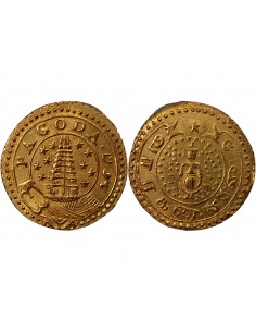 INDES BRITANNIQUES, PRESIDENCE DE MADRAS - PAGODE OR 1808-1815 2