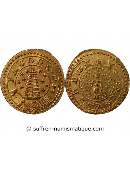 INDES BRITANNIQUES, PRESIDENCE DE MADRAS - PAGODE OR 1808-1815