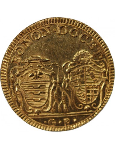 Vatican Pape Pie VI 2 doppie Or 1787 B Bologne