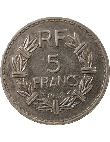 5 francs Nickel 1938 A Paris