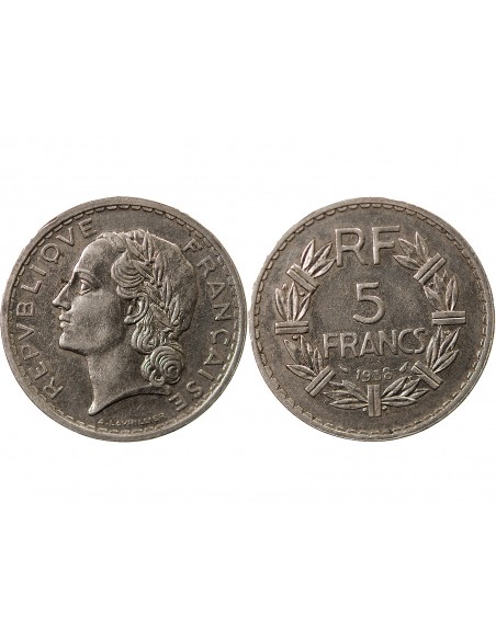 5 francs Nickel 1938 A Paris