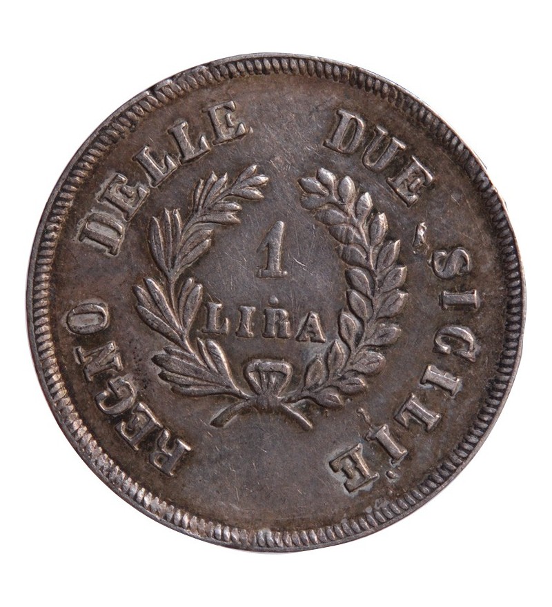 ITALIE, GIOACCHINO - 1 LIRA ARGENT 1813﻿LAN