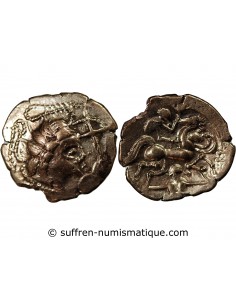 NAMNETES, RÉGION DE NANTES - STATERE A l'HYPPOPHORE ET A LA CROIX