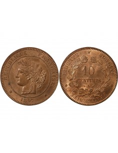 CERES - 10 CENTIMES 1897 A PARIS - Variété Torche 2
