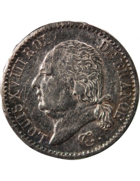 Louis XVIII 01-avr franc Argent 1817 A Paris