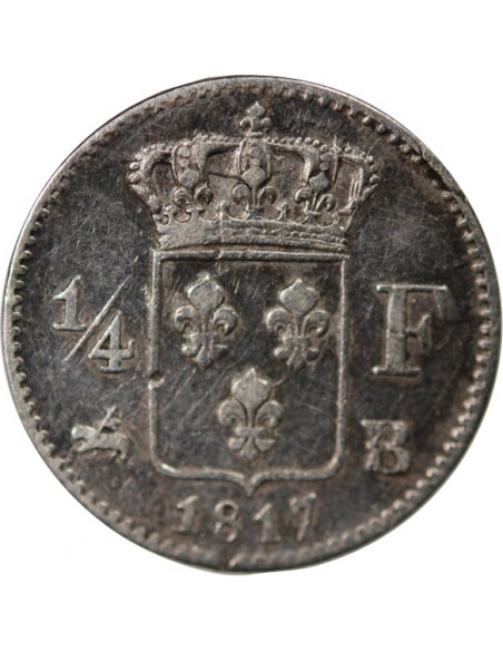 Louis XVIII 01-avr franc Argent 1817 B Rouen