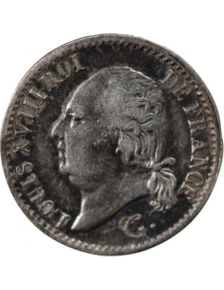 Louis XVIII 01-avr franc Argent 1817 B Rouen