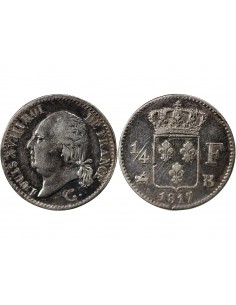 Louis XVIII 01-avr franc Argent 1817 B Rouen 2