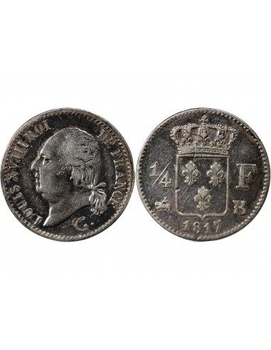 Louis XVIII 01-avr franc Argent 1817 B Rouen