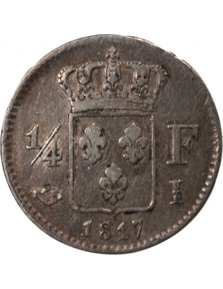 Louis XVIII 01-avr franc Argent 1817 I Limoges
