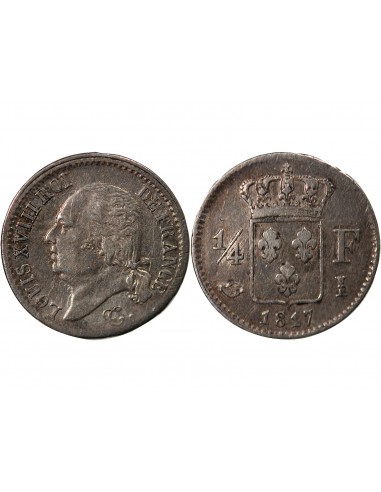 Louis XVIII 01-avr franc Argent 1817 I Limoges